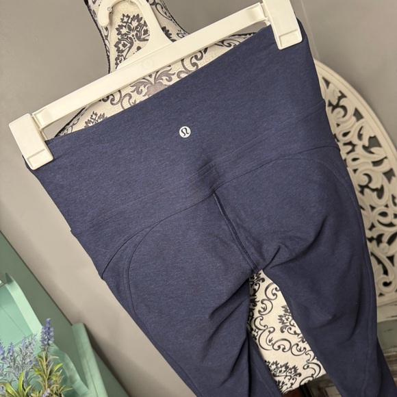 Lululemon Rush Hour Tight Legging Size 6 Heathered Hero Blue Black - Picture 7 of 10